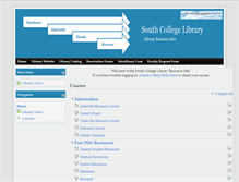Tablet Screenshot of library.southcollegetn.edu